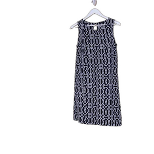 George Blue & White Pencil Dress. Sz M